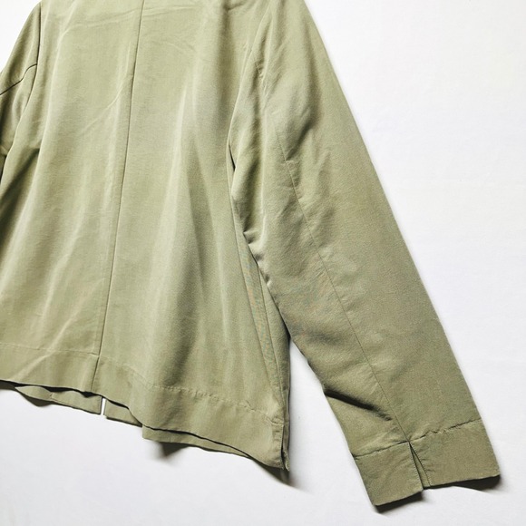 Sigrid Olsen Sport Sage Green Business Casual Jacket Linen Blend Women's 14 - Picture 11 of 15